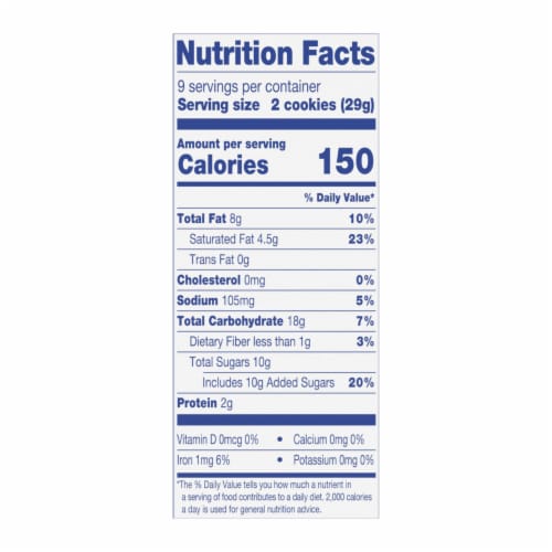 Kroger® Peanut Butter Fudge Enrobed Cookies Perspective: top