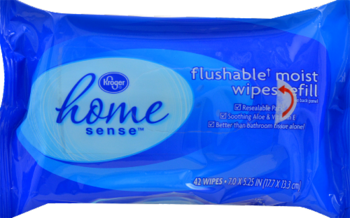 Kroger® Flushable Moist Wipes Perspective: top