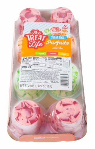 The Treat Life Assorted Sugar Free Parfaits Perspective: top