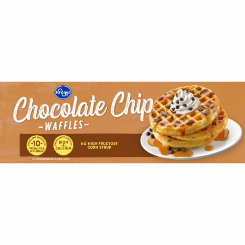 Kroger® Chocolate Chip Waffles Perspective: top