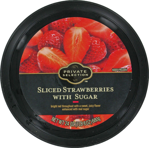 Private Selection™ Sliced Strawberries with Sugar Perspective: top