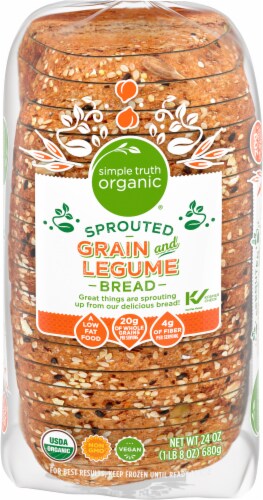 Simple Truth Organic® Sprouted Grain and Legume Bread Perspective: top