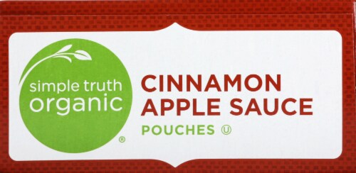 Simple Truth Organic® Cinnamon Applesauce Pouches Perspective: top