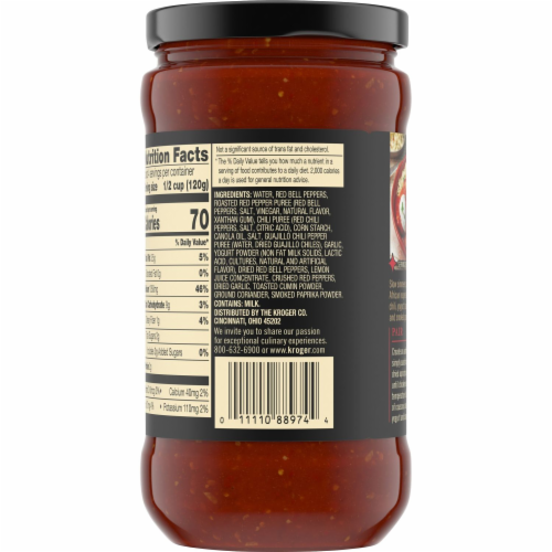 Private Selection® Moroccan Inspired Harissa & Roasted Red Pepper Simmer Sauce Perspective: top