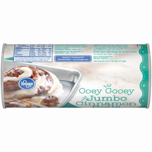Kroger® Ooey Gooey Jumbo Cinnamon Rolls with Icing Perspective: top