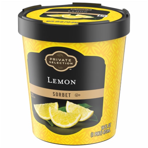 Private Selection® Lemon Sorbet Pint Perspective: top