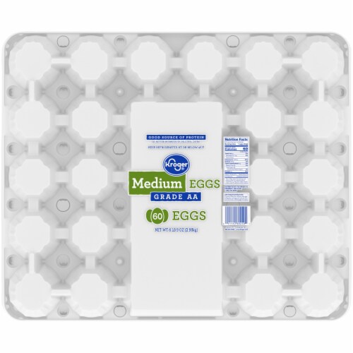 Kroger® Medium White Eggs Perspective: top