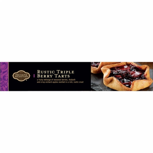 Private Selection® Rustic Triple Berry Tarts Perspective: top