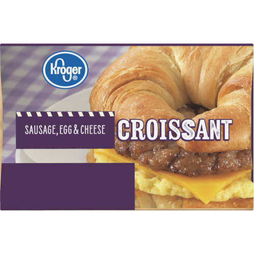 Kroger® Sausage Egg & Cheese Croissant Sandwiches Perspective: top