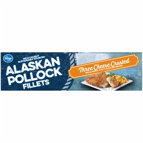 Kroger® Three Cheese Crusted Alaskan Pollock Fillets Perspective: top