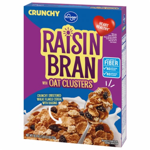 Kroger® Crunchy Raisin Bran Cereal Perspective: top