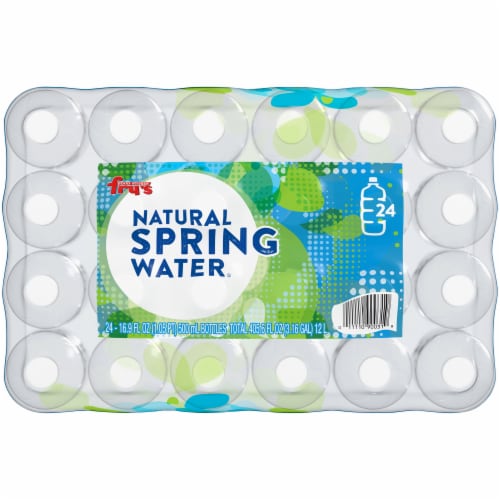 Fry's® Natural Spring Bottled Water Perspective: top