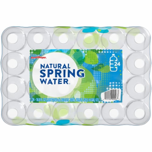 Fred Meyer® Natural Spring Water Bottles Perspective: top