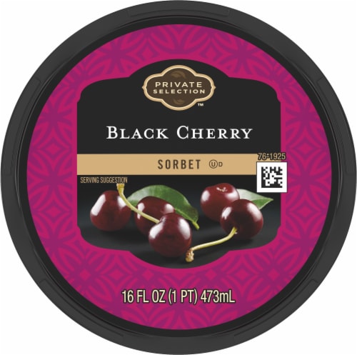 Private Selection® Black Cherry Sorbet Pint Perspective: top