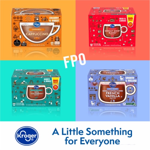 Kroger® 100% Colombian Medium Dark Roast K-Cup Coffee Pods Perspective: top