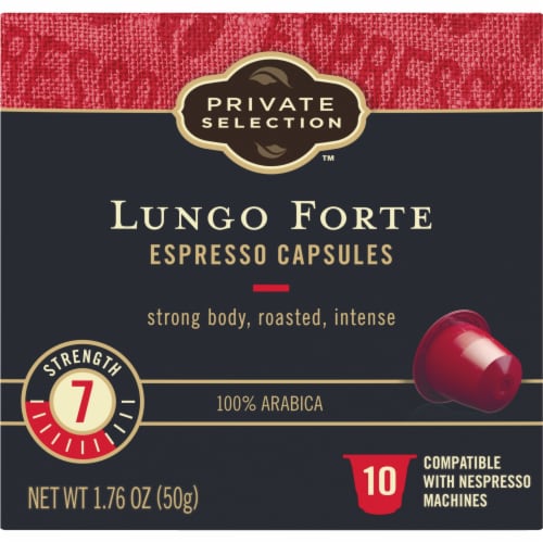 Private Selection™ Coffee Pods for Nespresso® Machines Lungo Forte Espresso Dark Roast Perspective: top