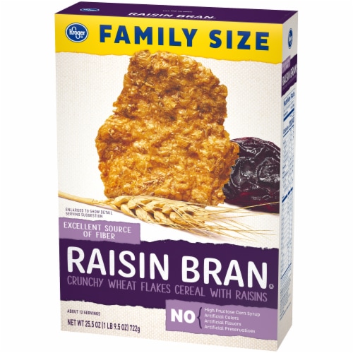 Kroger® Crunchy Raisin Bran Cereal Perspective: top