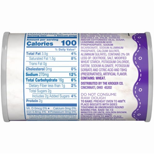 Kroger® Buttermilk Jumbo Junior Biscuits Perspective: top