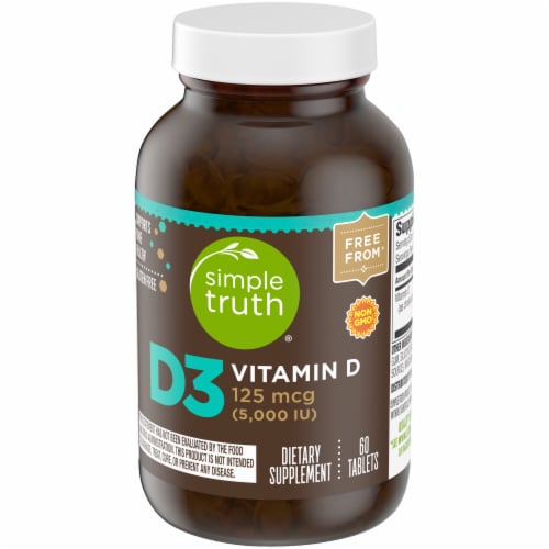 Simple Truth® Vitamin D3 Tablets 125 mcg Perspective: top