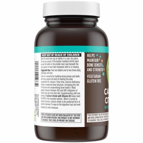 Simple Truth® Calcium Citrate with Vitamin D3 Tablets Perspective: top