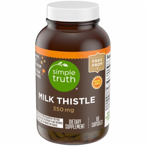 Simple Truth® Milk Thistle Capsules 350mg Perspective: top
