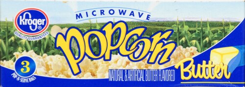 Kroger® Butter Microwave Popcorn Perspective: top