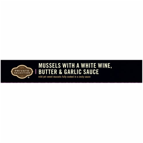 Private Selection® Mussels with a White Wine Butter & Garlic Sauce Perspective: top