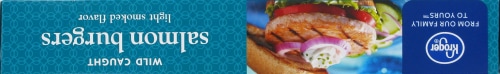 Kroger® Wild Caught Salmon Burgers Perspective: top