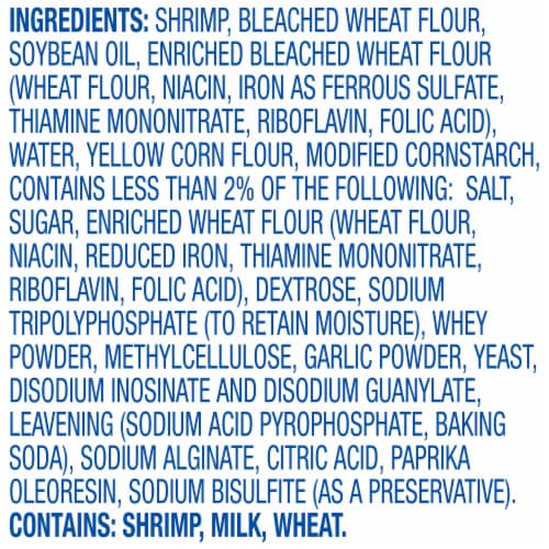 Kroger® Wild Caught Crunchy Popcorn Shrimp Frozen Perspective: top