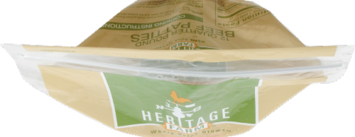 Heritage Farm™ Seasoned Quarter Pound Beef Patties Perspective: top