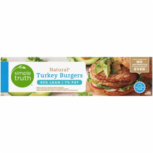 Simple Truth® Natural Turkey Burgers Perspective: top