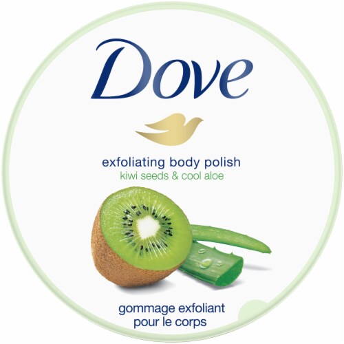 Dove Kiwi Seeds & Cool Aloe Exfoliating Body Scrub & Polish Perspective: top
