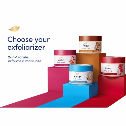 Dove Exfoliating Body Polish Pomegranate & Shea Butter Scrub Perspective: top