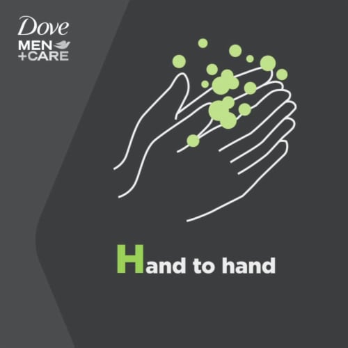 Dove Men+Care Extra Fresh 3 in 1 Cleanser for Body Face and Shaving Bar Soap Perspective: top