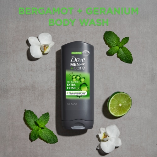 Dove Body and Face Wash Refreshing Extra Fresh Perspective: top