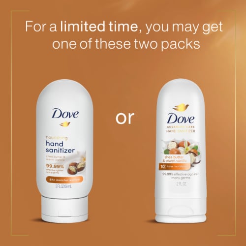 Dove Advanced Care Shea Butter Warm Vanilla Hand Sanitizer 2 fl oz Gerbes Super Markets