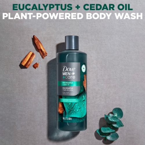 Dove Men+Care Body Wash to Rebuild Skin, Eucalyptus + Cedar Oil w/ Plant-Based Cleanser +Moisturizer Perspective: top