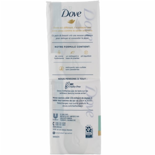 Dove Purifying Detox Moisturizing Beauty Bar Soap, Green Clay, 3.75 oz, 6 Ct Perspective: top