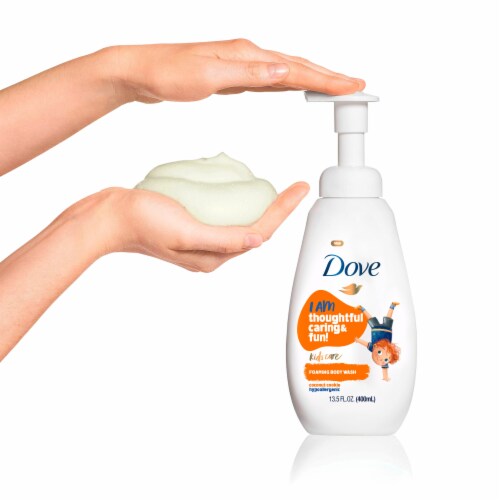 Dove Kids Care Coconut Cookie Foaming Body Wash Perspective: top