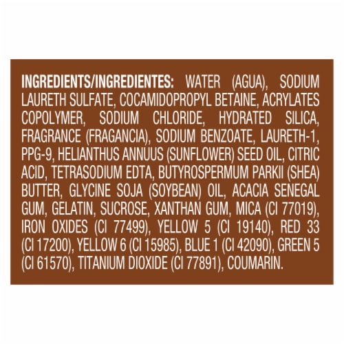 Caress Shea Butter & Brown Sugar Body Wash Perspective: top