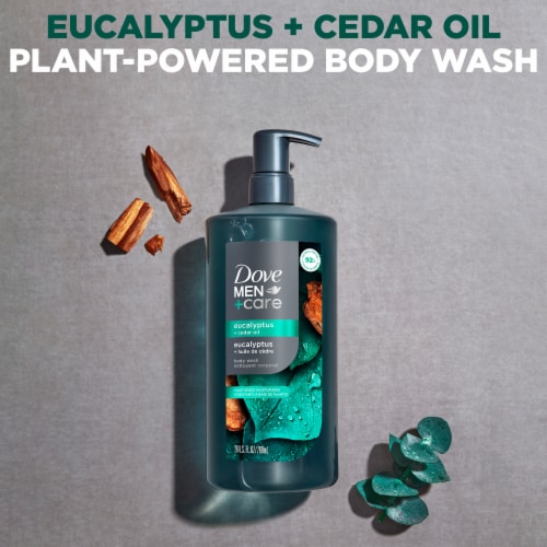 Dove Men+care Body Wash Eucalyptus + Cedar Oil Perspective: top