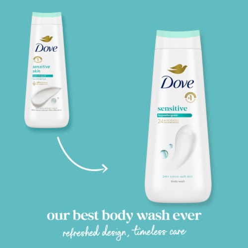 Dove Body Wash Sensitive Skin 20 oz Perspective: top