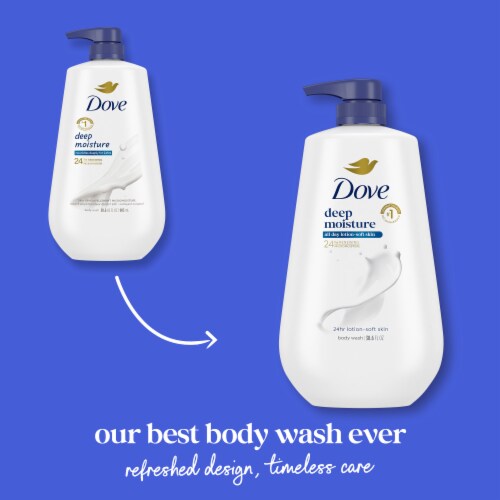 Dove Deep Moisture Body Wash with Pump Perspective: top