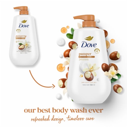 Dove Purely Pampering Shea Butter with Warm Vanilla Body Wash with Pump Perspective: top