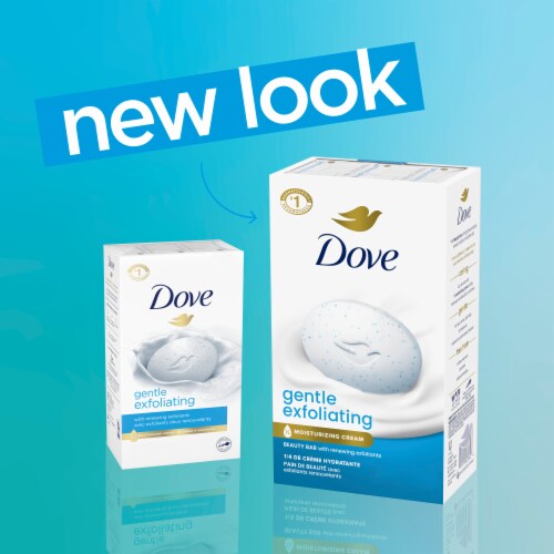 Dove Gentle Exfoliating With Mild Cleanser Beauty Bar Perspective: top