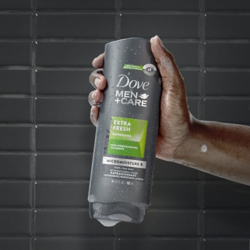 Dove Men+Care Extra Fresh Body Wash Perspective: top