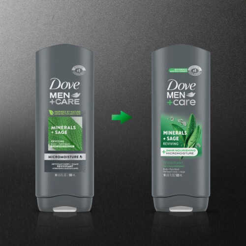 Dove Reviving Minerals + Sage Body And Face Wash Perspective: top