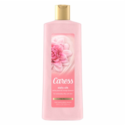 Caress Daily Silk White Peach & Orange Blossom Body Wash Perspective: top