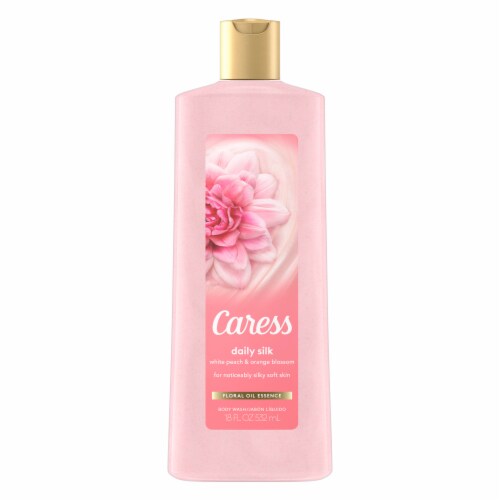 Caress Daily Silk White Peach & Orange Blossom Body Wash Perspective: top