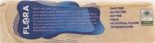 Flora Unsalted Plant Based Butter Brick Perspective: top